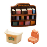 Maxbell Dollhouse Miniature Bookshelf Mini Furniture Model for 1/12 Playset Supplies