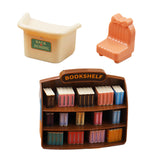 Maxbell Dollhouse Miniature Bookshelf Mini Furniture Model for 1/12 Playset Supplies