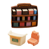 Maxbell Dollhouse Miniature Bookshelf Mini Furniture Model for 1/12 Playset Supplies