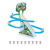 Maxbell Musical Panda Chasing Race Track Game Set Roller Coaster Playset for Ages 3+