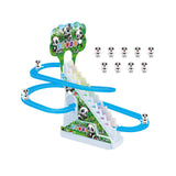 Maxbell Musical Panda Chasing Race Track Game Set Roller Coaster Playset for Ages 3+