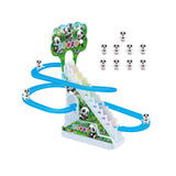 Maxbell Musical Panda Chasing Race Track Game Set Roller Coaster Playset for Ages 3+