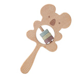 Maxbell Baby Teether Rattles Activity Toy Shaking Bell for Newborn Wood Teething Toy