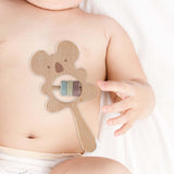 Maxbell Baby Teether Rattles Activity Toy Shaking Bell for Newborn Wood Teething Toy