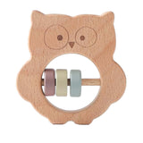 Maxbell Baby Teether Rattles Activity Toy Shaking Bell for Newborn Wood Teething Toy