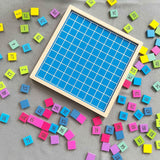 Maxbell Montessori 1-100 Number Board Maths Games for Gift Children Teacher Supplies