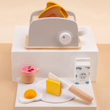 Maxbell Bread Set Kitchen Pretend Game Playset for Kids Preschool Girls Boys