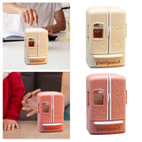Maxbell 1:12 Dollhouse Miniature Double Door Refrigerator for Home Living Room Decor Beige