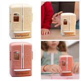 Maxbell 1:12 Dollhouse Miniature Double Door Refrigerator for Home Living Room Decor Beige