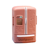 Maxbell 1:12 Dollhouse Miniature Double Door Refrigerator for Home Living Room Decor Chocolate