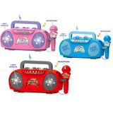 Maxbell Kids Microphone Karaoke Machine Practical Portable for Camping Picnic Indoor Pink