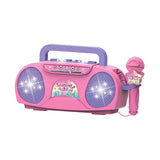 Maxbell Kids Microphone Karaoke Machine Practical Portable for Camping Picnic Indoor Pink