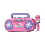 Maxbell Kids Microphone Karaoke Machine Practical Portable for Camping Picnic Indoor Pink