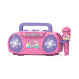 Maxbell Kids Microphone Karaoke Machine Practical Portable for Camping Picnic Indoor Pink