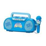 Maxbell Kids Microphone Karaoke Machine Practical Portable for Camping Picnic Indoor Blue