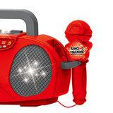 Maxbell Kids Microphone Karaoke Machine Practical Portable for Camping Picnic Indoor Red