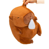 Maxbell Capybara Plush Toy with Snot Withdrawal Brown Capybara Stuffed Toy for kids