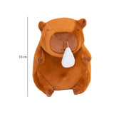 Maxbell Capybara Plush Toy with Snot Withdrawal Brown Capybara Stuffed Toy for kids