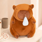 Maxbell Capybara Plush Toy with Snot Withdrawal Brown Capybara Stuffed Toy for kids