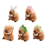 Maxbell Capybara Plush Toys Home Decor Soft Comfortable Capybara Stuffed Toy for Kids Bread