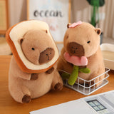 Maxbell Capybara Plush Toys Home Decor Soft Comfortable Capybara Stuffed Toy for Kids Bread