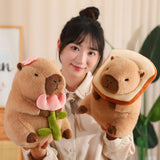 Maxbell Capybara Plush Toys Home Decor Soft Comfortable Capybara Stuffed Toy for Kids Bread