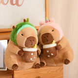 Maxbell Capybara Plush Toys Home Decor Soft Comfortable Capybara Stuffed Toy for Kids Avocados
