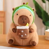 Maxbell Capybara Plush Toys Home Decor Soft Comfortable Capybara Stuffed Toy for Kids Avocados