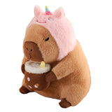 Maxbell Capybara Plush Toys Home Decor Soft Comfortable Capybara Stuffed Toy for Kids Unicorn