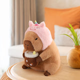 Maxbell Capybara Plush Toys Home Decor Soft Comfortable Capybara Stuffed Toy for Kids Unicorn