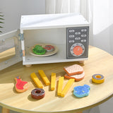 Maxbell Kids Microwave Oven Toys Playing with Food and Kitchen Toys for 3-8 Year Old