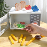 Maxbell Kids Microwave Oven Toys Playing with Food and Kitchen Toys for 3-8 Year Old