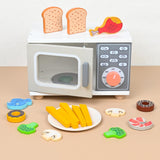 Maxbell Kids Microwave Oven Toys Playing with Food and Kitchen Toys for 3-8 Year Old