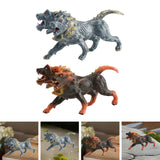 Maxbell Mythical Animal Figures Hand Painted Crafts Action Figures for Children Kids Gray