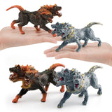 Maxbell Mythical Animal Figures Hand Painted Crafts Action Figures for Children Kids Gray