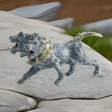 Maxbell Mythical Animal Figures Hand Painted Crafts Action Figures for Children Kids Gray