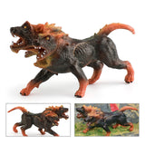 Maxbell Mythical Animal Figures Hand Painted Crafts Action Figures for Children Kids Light Red