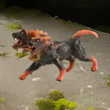 Maxbell Mythical Animal Figures Hand Painted Crafts Action Figures for Children Kids Light Red