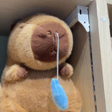 Maxbell Capybara Stuffed Toy with Snot Withdrawal Capybara Toy Animal Doll for Gifts