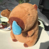 Maxbell Capybara Stuffed Toy with Snot Withdrawal Capybara Toy Animal Doll for Gifts