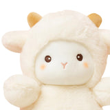 Maxbell Cartoon Plush Sheep Figure Toy Cuddly Realistic for New Year Gift Home Decor