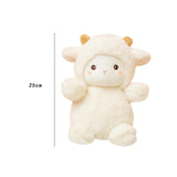 Maxbell Cartoon Plush Sheep Figure Toy Cuddly Realistic for New Year Gift Home Decor