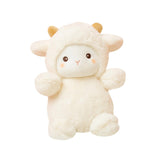 Maxbell Cartoon Plush Sheep Figure Toy Cuddly Realistic for New Year Gift Home Decor