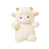 Maxbell Cartoon Plush Sheep Figure Toy Cuddly Realistic for New Year Gift Home Decor