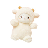 Maxbell Cartoon Plush Sheep Figure Toy Cuddly Realistic for New Year Gift Home Decor