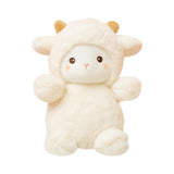 Maxbell Cartoon Plush Sheep Figure Toy Cuddly Realistic for New Year Gift Home Decor