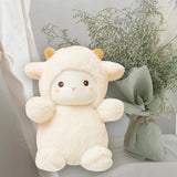 Maxbell Cartoon Plush Sheep Figure Toy Cuddly Realistic for New Year Gift Home Decor