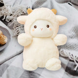 Maxbell Cartoon Plush Sheep Figure Toy Cuddly Realistic for New Year Gift Home Decor