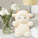 Maxbell Cartoon Plush Sheep Figure Toy Cuddly Realistic for New Year Gift Home Decor