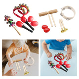 Maxbell Montessori Percussion Instrument Develops Motor Skills for Babies Party Toys Red